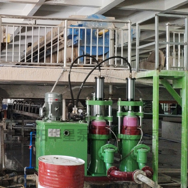 壓濾機節能進料泵，液壓陶瓷柱塞泥漿泵